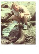 David Attenborough signed Seal Photo 10 X 8 inches. Good Condition. All signed pieces come with a