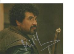 Game of Thrones actor Miltos Yerolemou 8x10 signed colour photograph British/Greek actor best