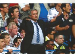 Football Jose Mourinho signed 12 x 8 inch colour photo when Chelsea Manager. Good Condition. All