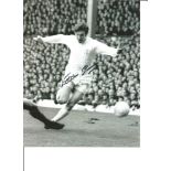 Football Leeds Utd legend Eddie Gray signed 10 x 8 inch b/w in action photo. Good Condition. All