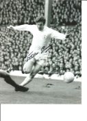 Football Leeds Utd legend Eddie Gray signed 10 x 8 inch b/w in action photo. Good Condition. All