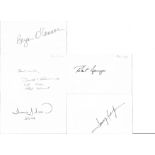 NASA Five Space Shuttle Astronauts Signed Cards, Hilmer, Hennen, Jernigan, O'Connor & Springer. Good