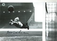 Bert Trautmann Manchester City Signed 12 x 8 inch football photo. Good Condition. All signed