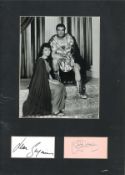 Jean Simmons & Laurence Olivier Signed & Mounted. Good Condition. All signed pieces come with a
