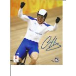 Chris Hoy Signed Olympics Winner Photo 10 X 8 Lt Ed 157/500. Good Condition. All signed pieces