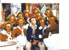 Charlie and the Chocolate Factory Oompa Loompa actors Malcolm Dixon and Albert Wilkinson signed 10 x