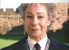 Harry Potter Signed Zoe Wanamaker Rolanda Hooch 12 X 8. Good Condition. All signed pieces come