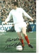 Norman Hunter Leeds United Signed 12 x 8 inch football photo. Good Condition. All signed pieces come