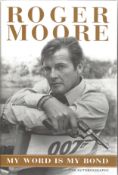 Roger Moore Signed My Word is My Bond & Slipcase. Good Condition. All signed pieces come with a