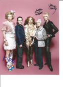 June Whitfield Joanna Lumley & Jane Horrocks triple signed Absolutely Fabulous. Good Condition.