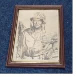 John Wayne signed photo, replica 45 gun and unpublished photos from Brannigan from collection of