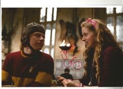 Harry Potter Signed Jessica Cave Lavender Brown Photo 12 X 8. Good Condition. All signed pieces come