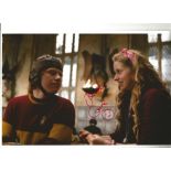 Harry Potter Signed Jessica Cave Lavender Brown Photo 12 X 8. Good Condition. All signed pieces come