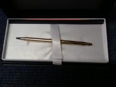 Cross Classic Century Refillable Ballpoint Pen 18CT Gold . The iconic pens of the CROSS Classic