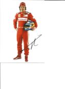 Fernando Alonso Ferrari Formula One F1 Signed Scuderia Ferrari Official Photo. Good Condition. All