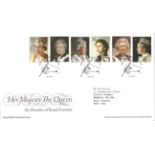 Her Majesty The Queen Six Decades of Royal Portraits unsigned FDC. Date stamp London SW1 30th May