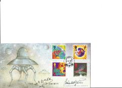 Brian Aldiss 1995 Sc. Fic. Bromley Brad. LFDC133. Signed cover FDC. Good Condition. All signed
