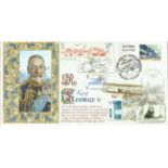 King George V unsigned A G Bradbury official FDC No 59 of a limited edition of 100 covers. Post mark