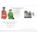 The Sapphire Anniversary of HM Queen 2017 Gifts Fit For a Queen 6th February 2017 unsigned FDC. Date