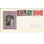 H. M. George VI Her Majesty The Queen Coronation 1937 unsigned FDC. Good Condition. We combine