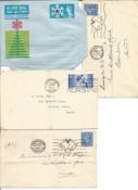 GB FDC collection. 1974-1986. 12 items. 3 GVI covers 19451948 with special postmarks. 1 QEII airmail