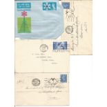 GB FDC collection. 1974-1986. 12 items. 3 GVI covers 19451948 with special postmarks. 1 QEII airmail