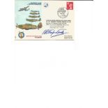 Robert Stanford-Tuck 1975 RAFAD10 Hurricane BOB Flight. Signed cover FDC. Good Condition. All signed