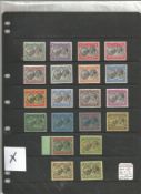 Dominica mint stamp collection. 34 stamps. 1938 GVI SG99, 108a(not all values included), 1923 GV