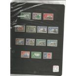 Gilbert and Ellice Islands mint stamp collection on album page. 26 stamps. 1939 GVI SG43, 54. 2