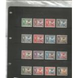 Gambia mint stamp collection on album page. 31 stamps. 1953 EII SG171, 185, 1938 GVI SG 150, 161.