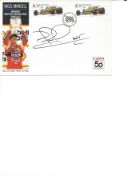 Nigel Mansell 1988 I. O. M. Grand Prix depicts N. M. Signed cover FDC. Good Condition. All signed