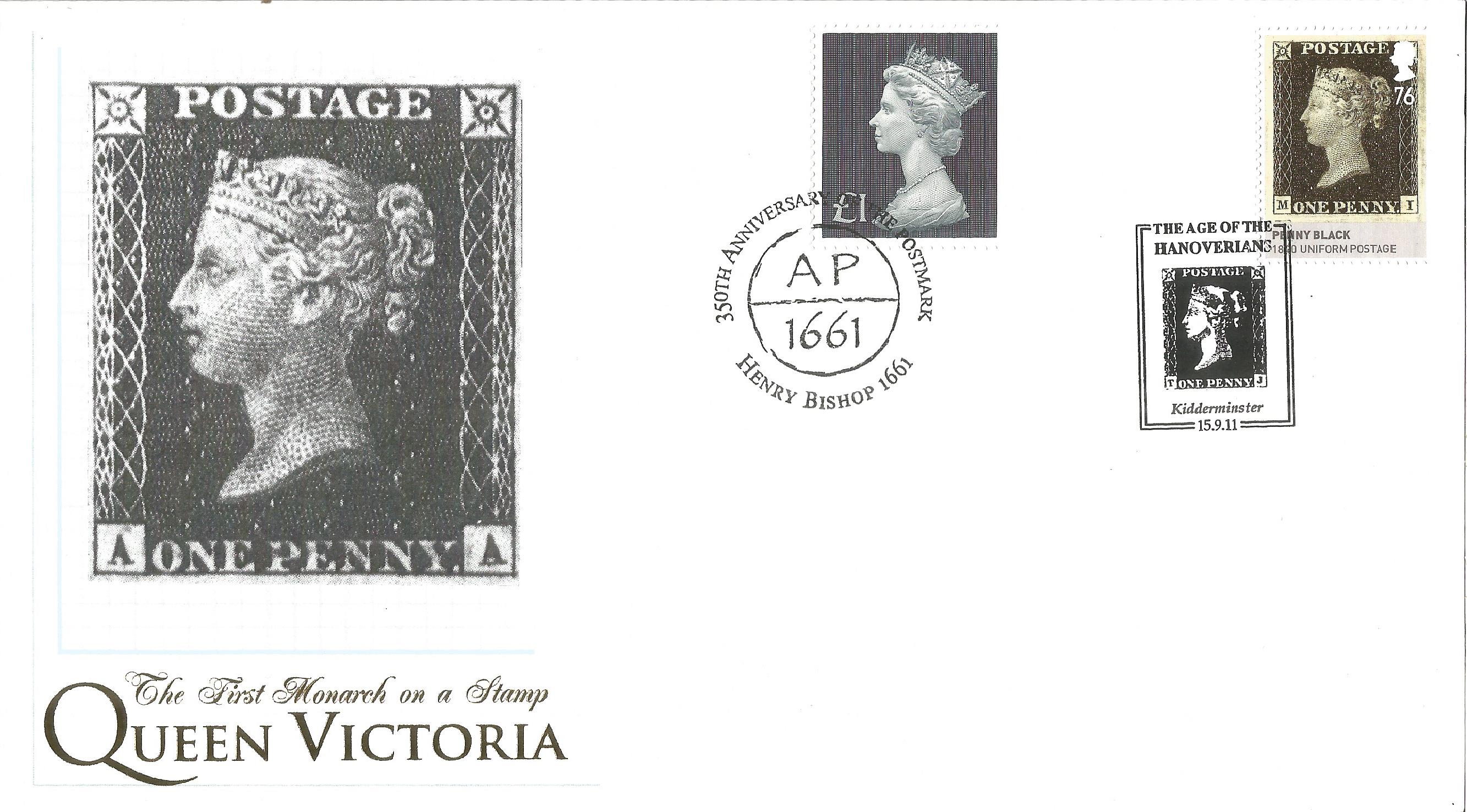 Queen Victoria The First Monarch on a Stamp unsigned Internetstamps official FDC series 4 cover No