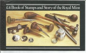 Royal Mail complete prestige stamp booklet, Story of the Royal Mint, complete with all stamp panes