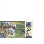 Emmerdale Cast (7 Signatures) 1999 Farmers Tale 26p. Stamp Esholt Cancel. Signed cover FDC. Good