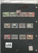 St Helena mint stamp collection. 26 stamps. 1953 EII SG153, 165, 1986 EII SG488, 500. Cat value £