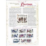 950th Anniversary Battle of Hastings 14th October 1066 - 2016 unsigned A G Bradbury Commemorative