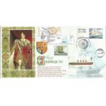King George IV unsigned A G Bradbury official FDC No 59 of a limited edition of 100 covers. Post