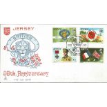 50th Anniversary of the British Legion Jersey unsigned FDC. Date stamp Jersey Channel Islands 15th