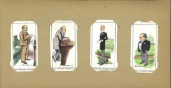 50 cigarette card collection issued in 1929 - notable MP's in Carrera slip album. Good Condition. We