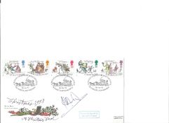 Ian Botham 1983 Xmas Mail coach Run Rochester. Signed cover FDC. Good Condition. All signed pieces