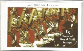 Royal Mail complete prestige stamp booklet, London life, complete with all stamp panes of mint