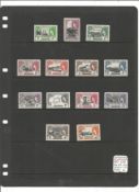 St Helena mint stamp collection. 28 stamps. 1953 EII SG153, 165 and 1968 EII SG226, 240. Cat
