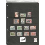 Tristan da Cunha stamp collection. 26 stamps. 1954 EII SG14, 27 and 1954 EII SG14, 25. Cat value £