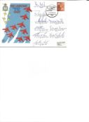 Red Arrows 1979 RAF C61 Farewell To The Gnat. Signed cover FDC. Good Condition. All signed pieces