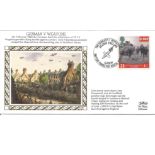 German V Weapons unsigned Benham silk FDC. Date stamp 13th June 1994 British Forces 2401 Postal