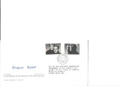 Margaret Beckett 1999 R. Wedding H of C CDS. Signed cover FDC. Good Condition. All signed pieces