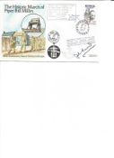 John Howard 1985 March of Piper Bill Millin. Signed cover FDC. Good Condition. All signed pieces