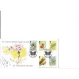 David Bellamy 1985 Insects Bradbury LFDC40. Signed cover FDC. Good Condition. All signed pieces come