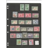 Fiji mint stamp collection on loose album page. 39 stamps. Includes 1954 EII SG280, 295, 1938 GVI