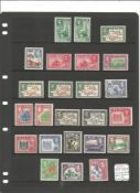 Fiji mint stamp collection on loose album page. 39 stamps. Includes 1954 EII SG280, 295, 1938 GVI